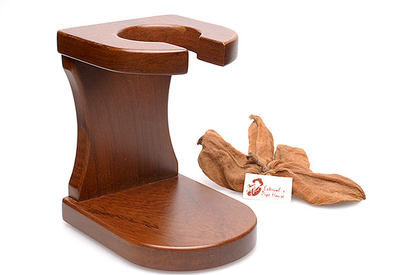 Calabash Pfeifenständer Teakholz für 1 Pfeife  Calabash Pfeifenständer Teakholz für 1 Pfeife